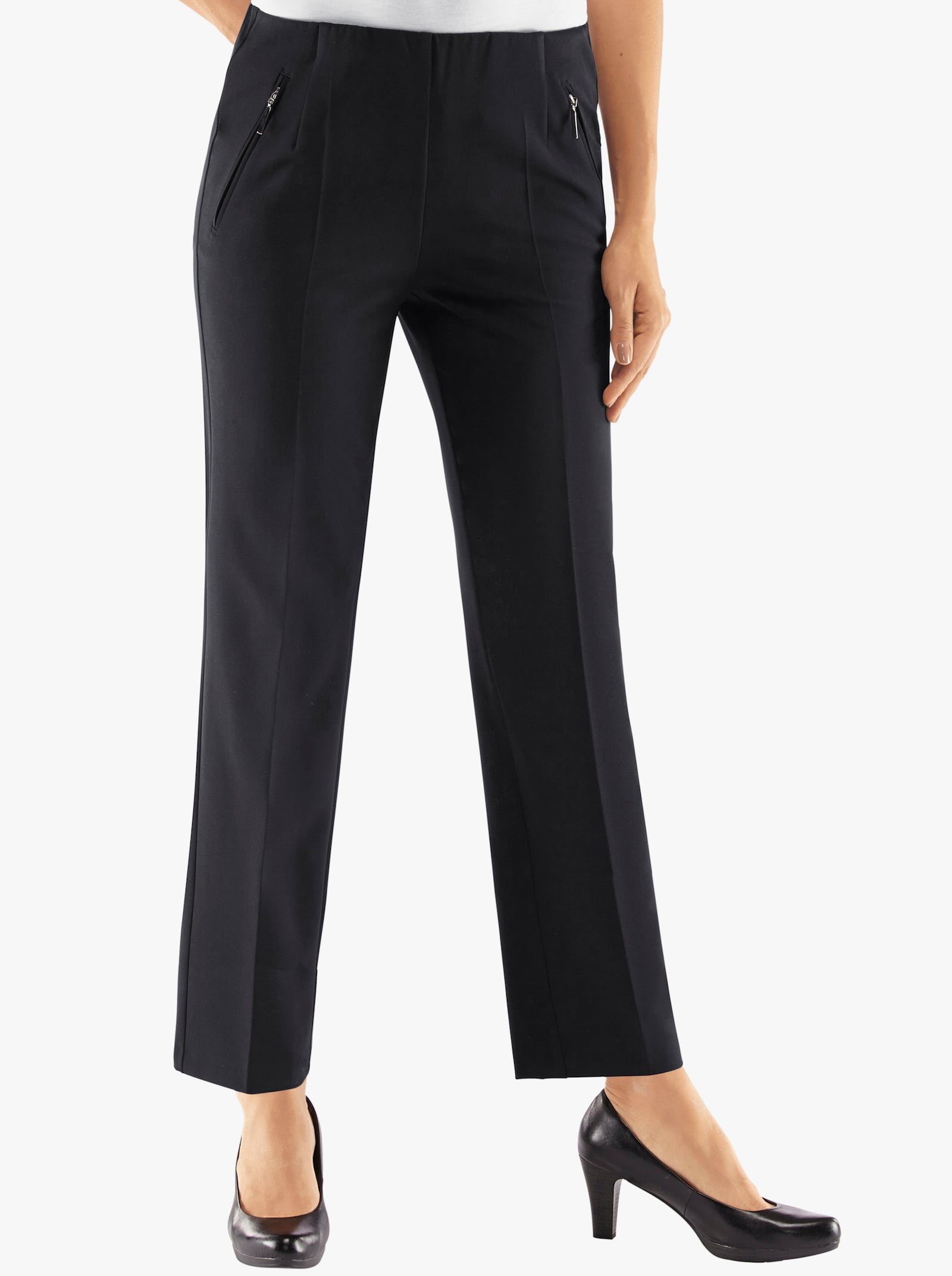 Adelina by Scheiter Schlupfhose mit Bügelfalten - schwarz