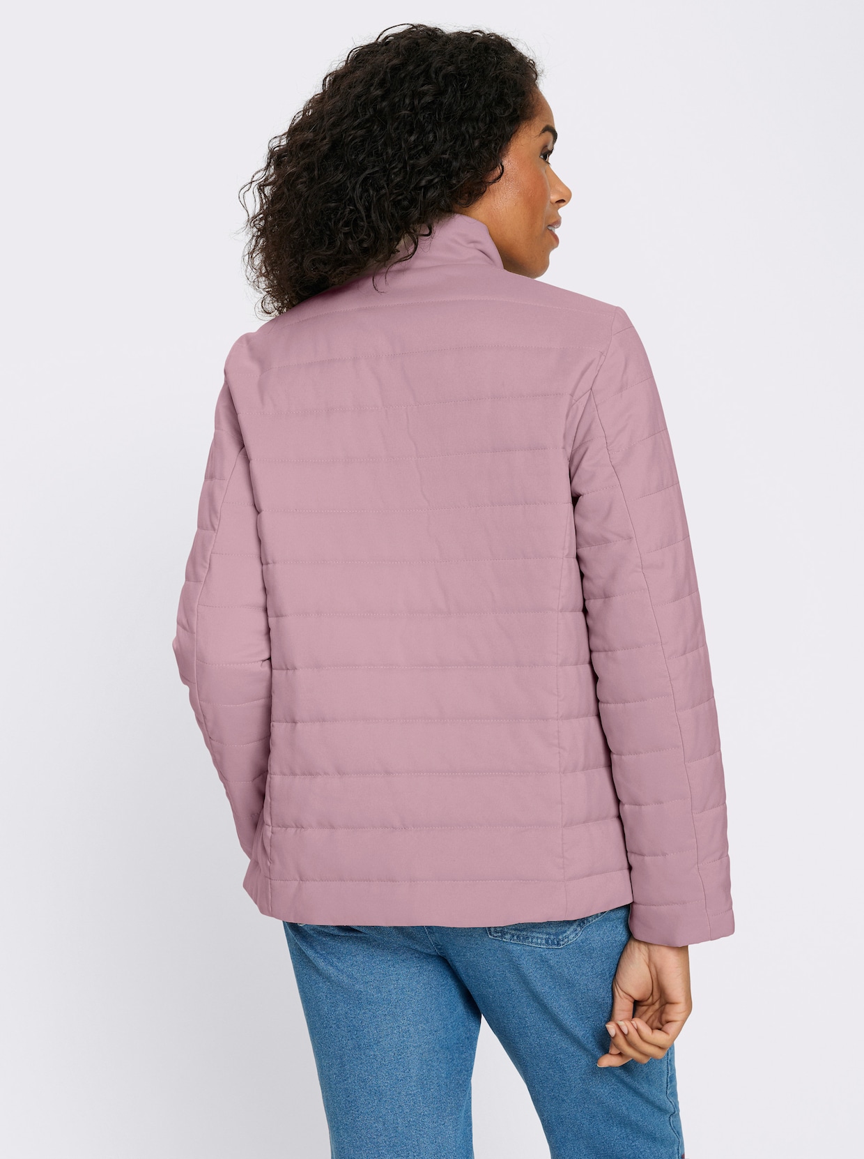Steppjacke mit Reissverschluss-Taschen - mauve