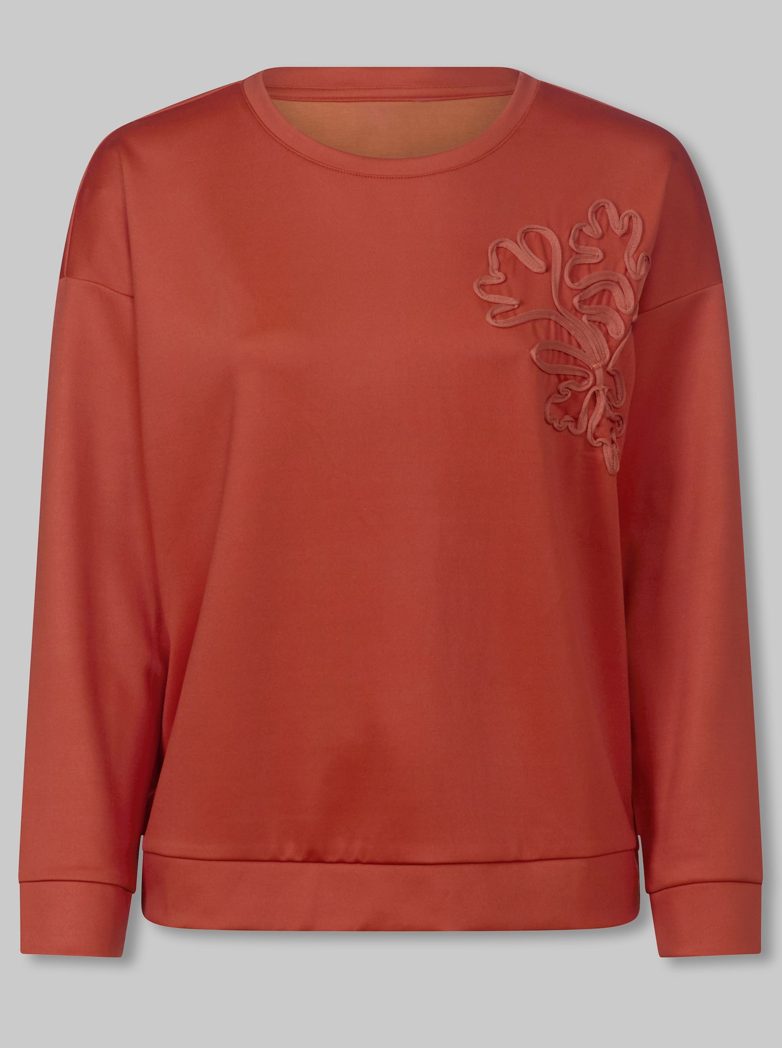 heine Sweatshirt mit Applikation - terra