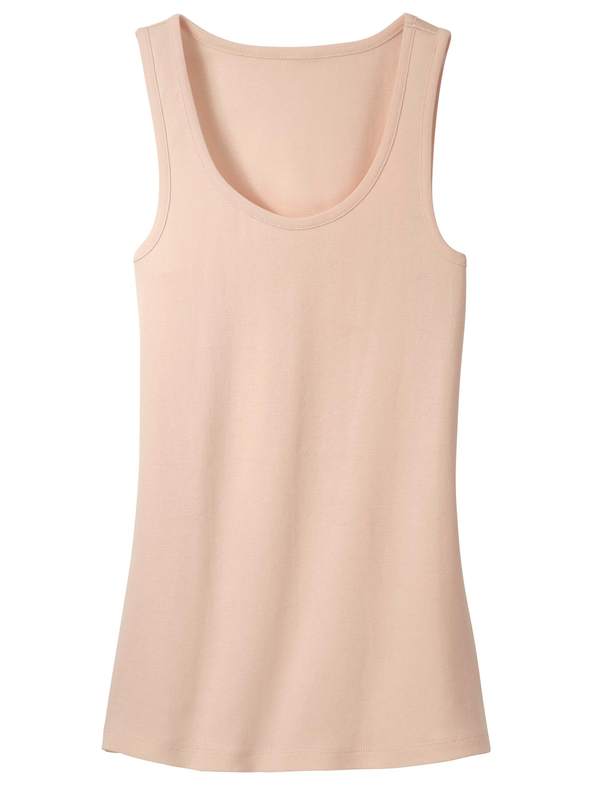 Achselhemd - apricot + mauve + champagner