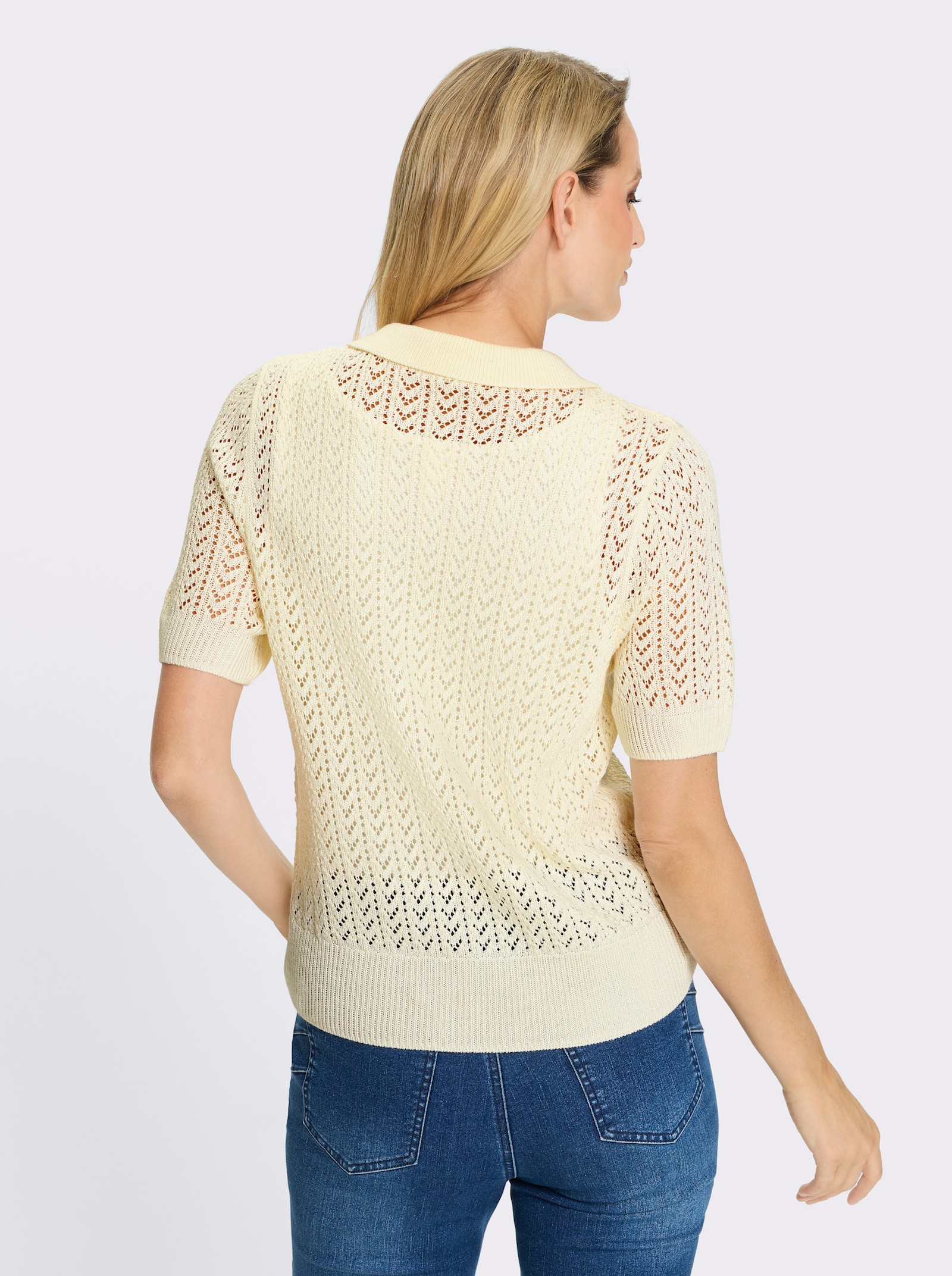 heine Ajourpullover - ecru