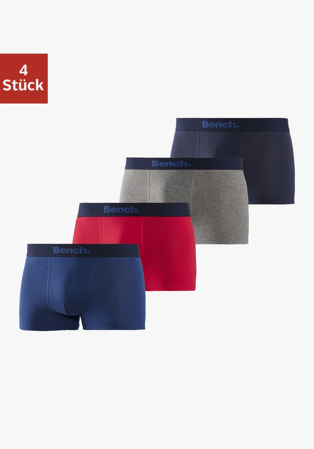 Bench. Boxer - rot, blau, grau-meliert, navy