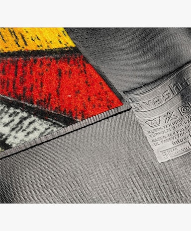 wash+dry by Kleen-Tex Fußmatte - rot-grau-gemustert