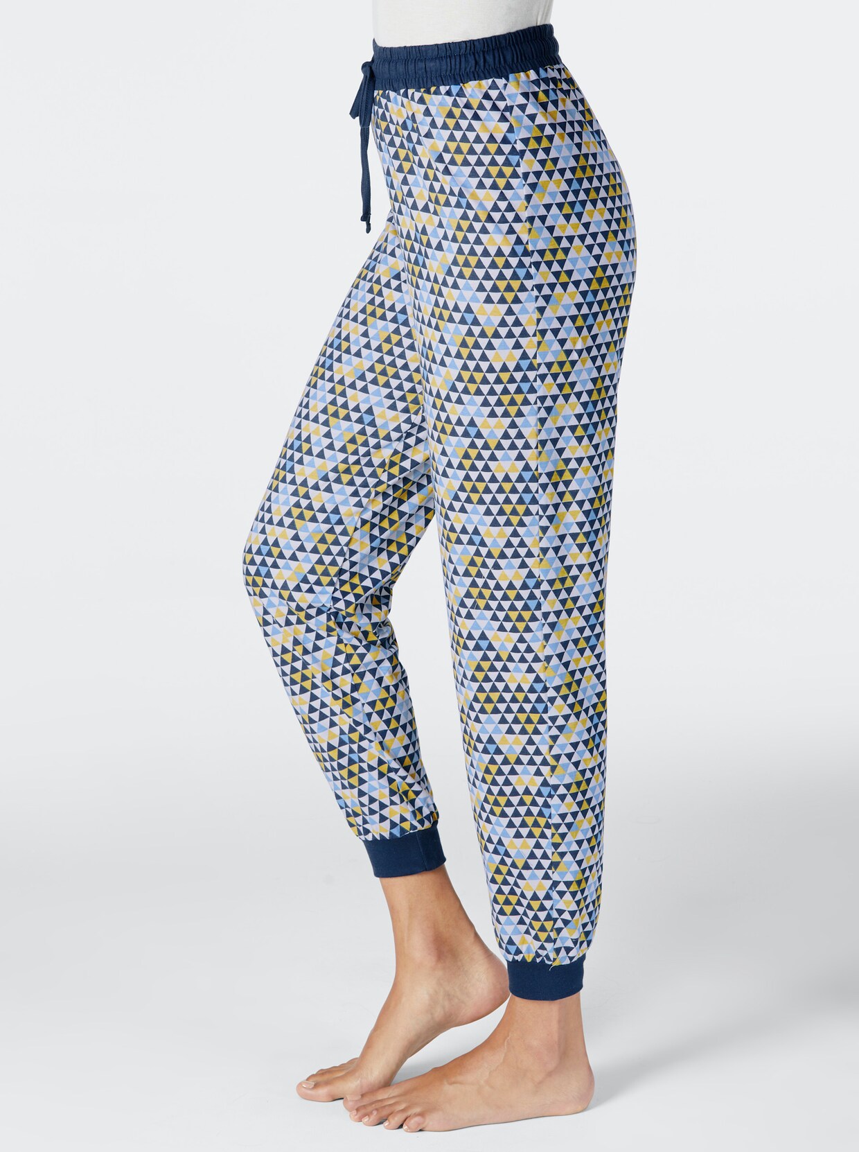 wäschepur Pyjama-Broek - geel geprint