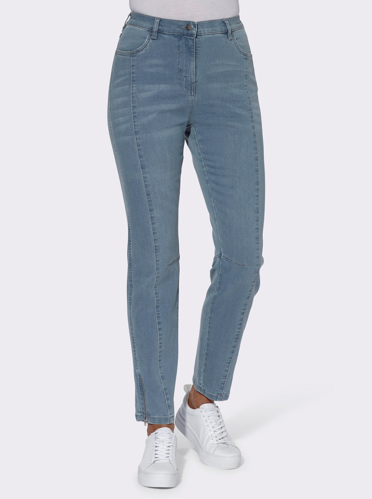 Jeans - blue-bleached
