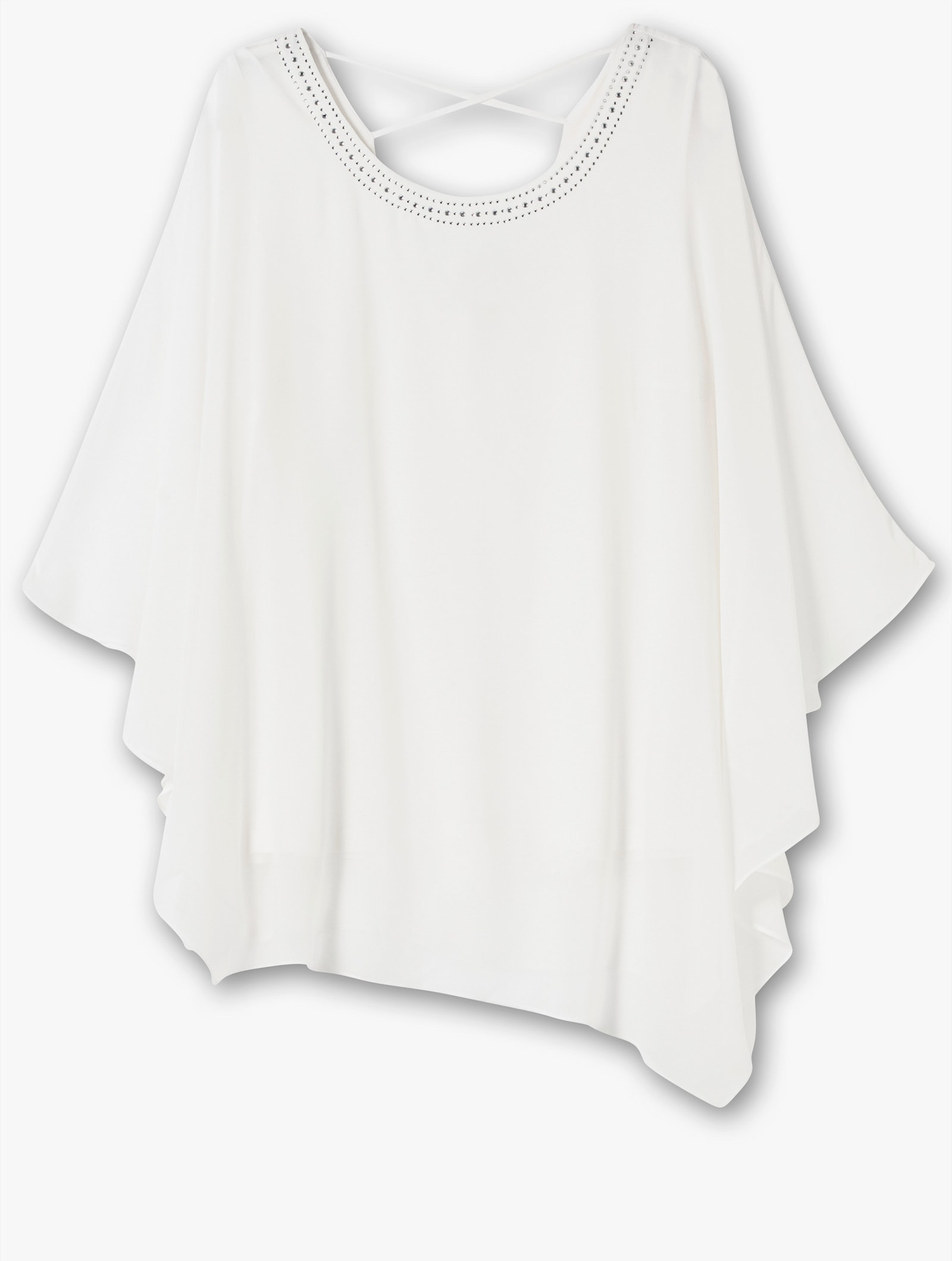 sheego Tunika in 2-in-1-Optik - offwhite