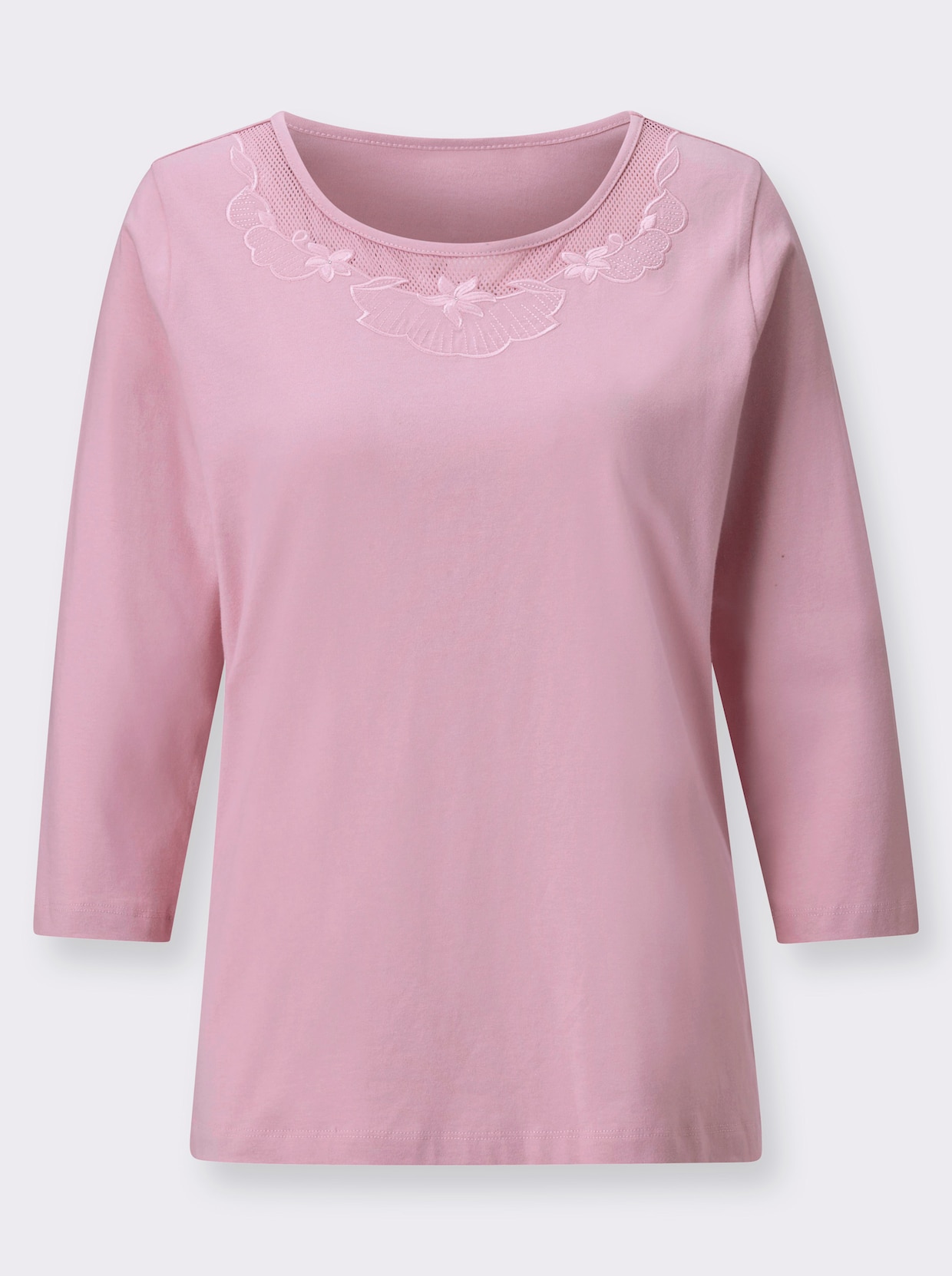 Shirt met ronde hals - roze