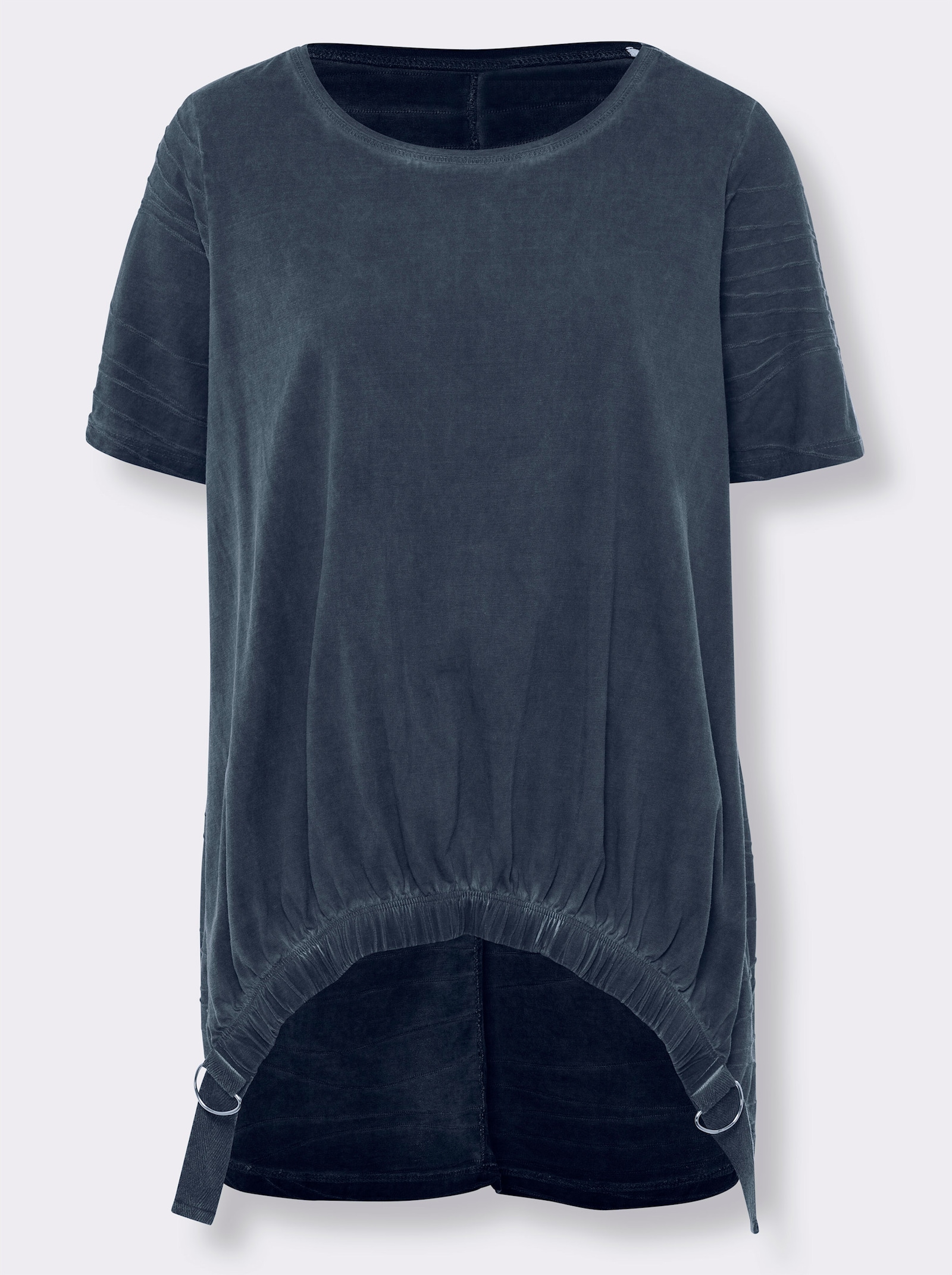 heine Longshirt in Oil-dyed-Optik - rauchblau