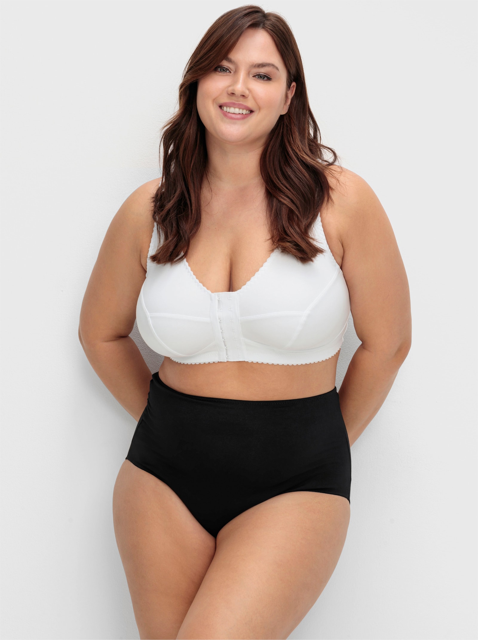 sheego Tailleslip in set van 5 - 1x marine + 1x zwart + 1x wit