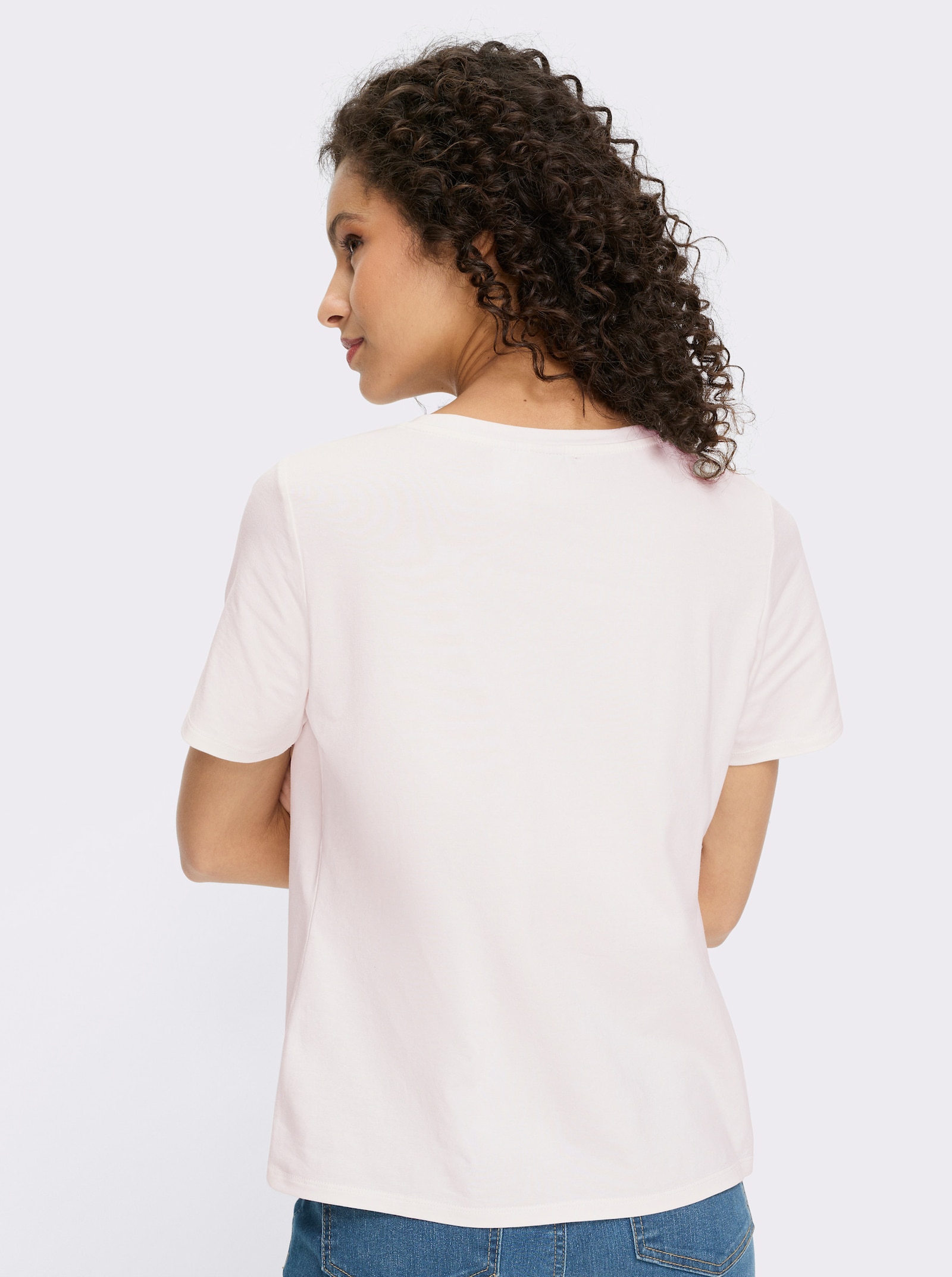 heine T-shirt à manches courtes avec détails décoratifs - écru