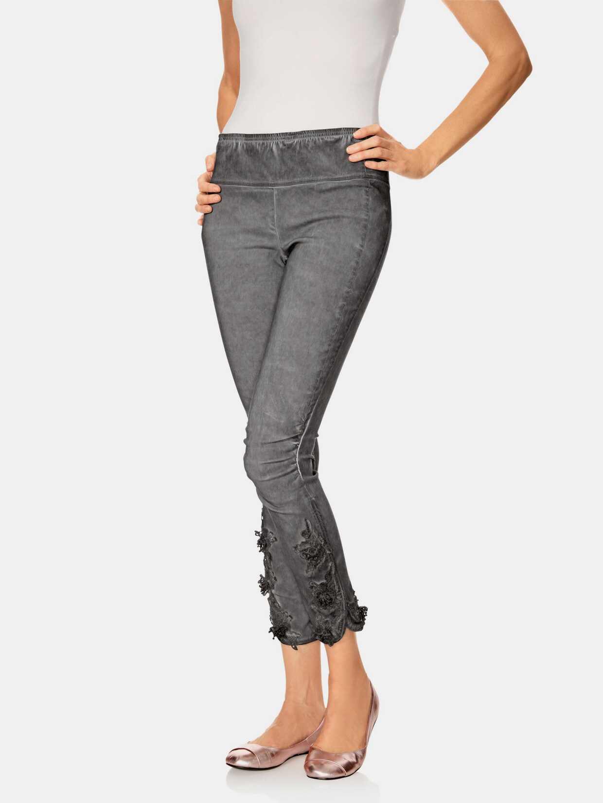 Ashley Brooke Leggings - anthrazit