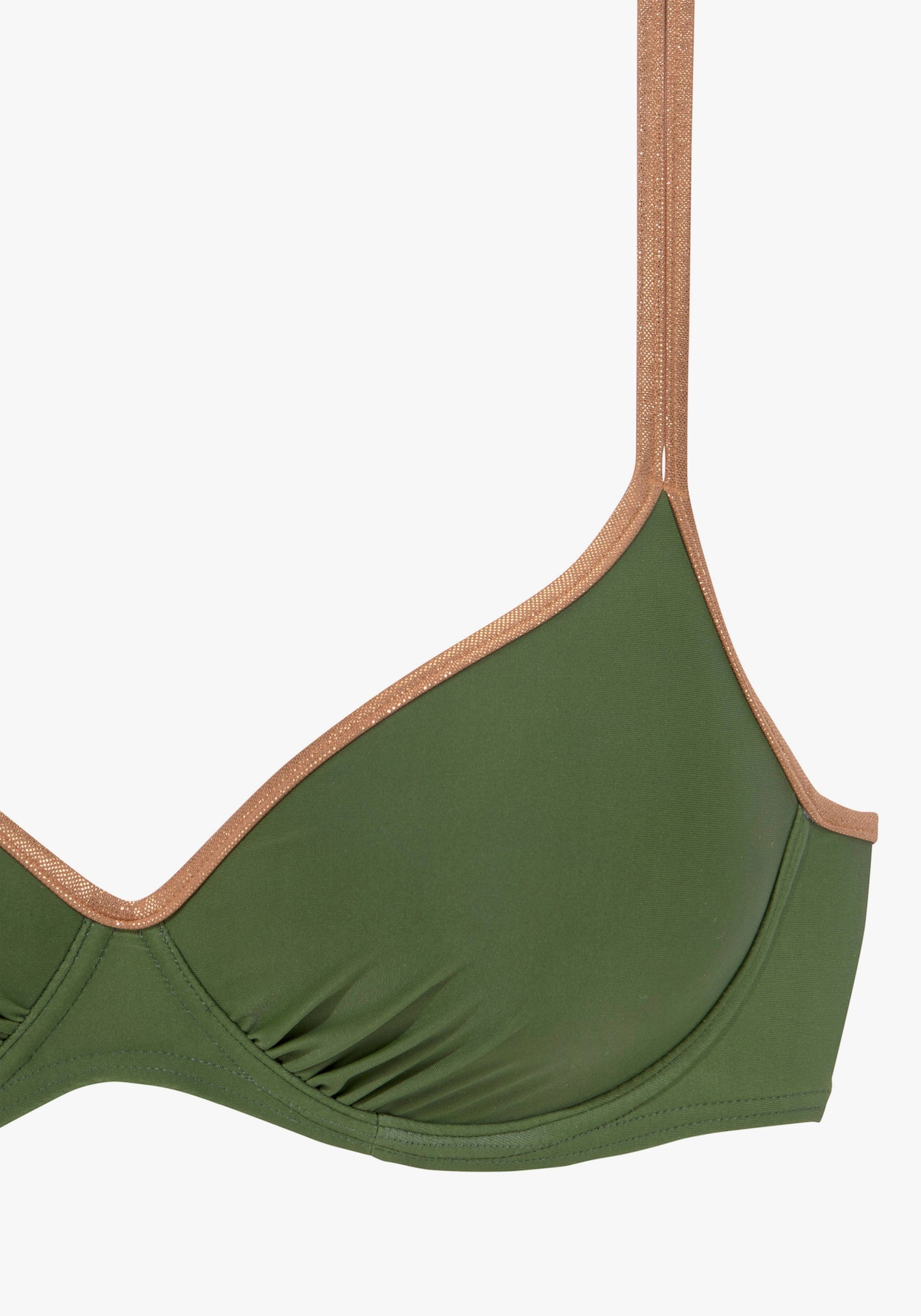 Bruno Banani Haut de maillot de bain à armatures - vert olive