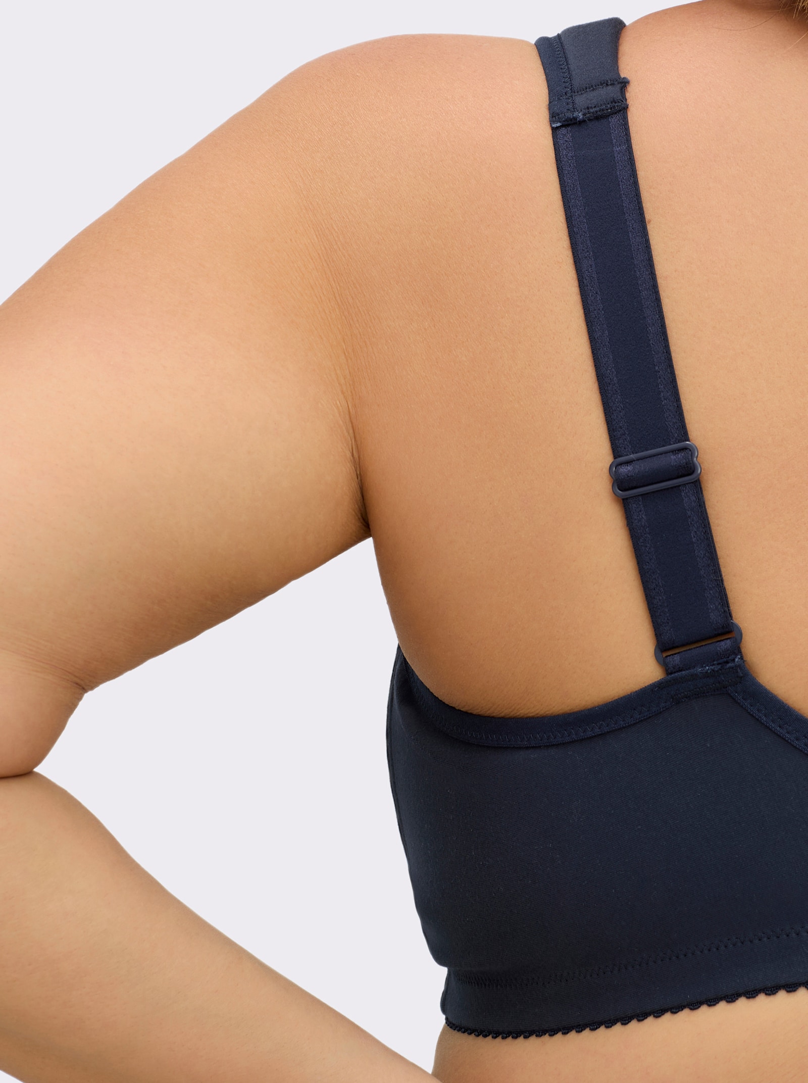 Miss Mary Entlastungs-BH ohne Bügel mit Spitzenstickerei - marine