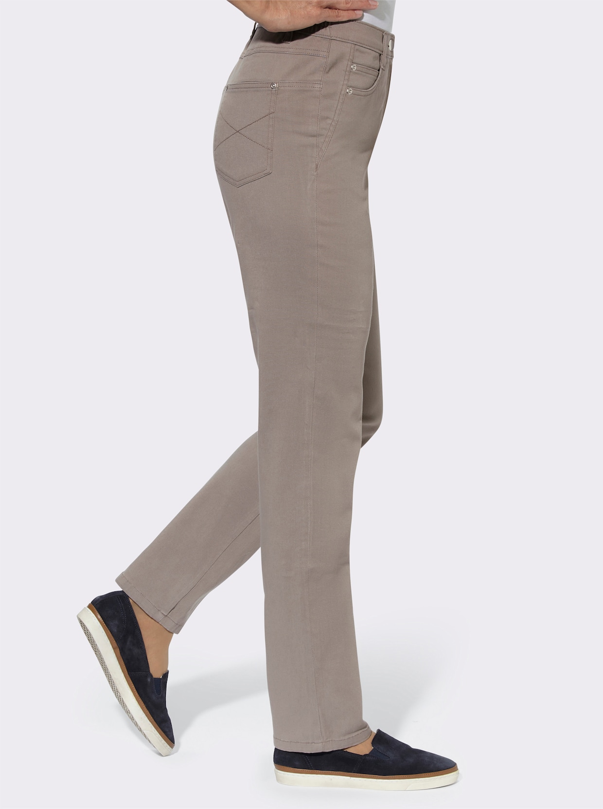 5-pocketjeans - taupe