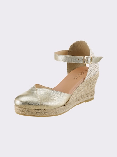 heine Keilsandalette - goldfarben