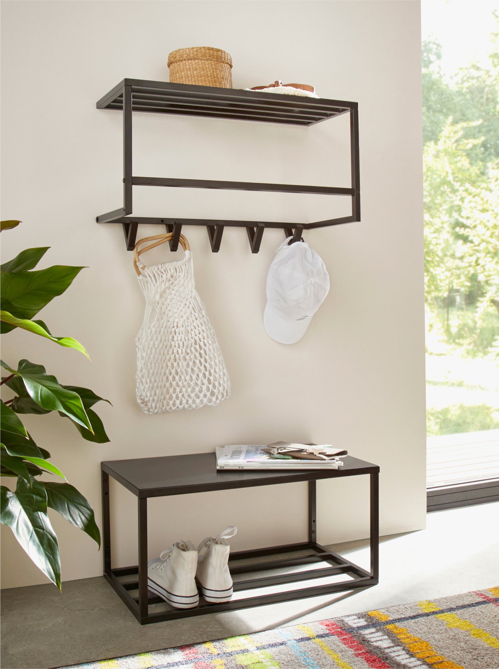 heine home Wandgarderobe - schwarz