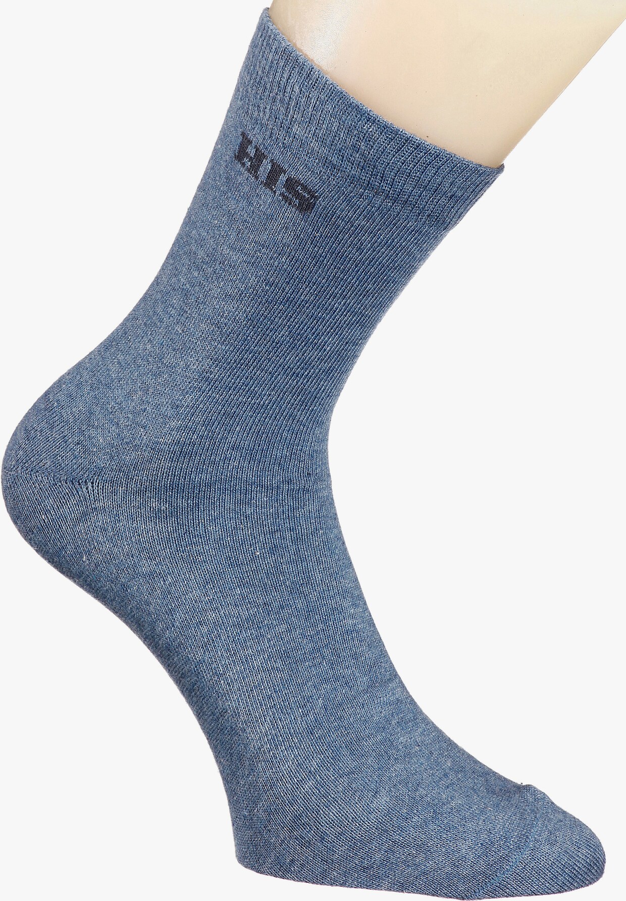 H.I.S Basicsocken - hellblau, blau, grau, schwarz