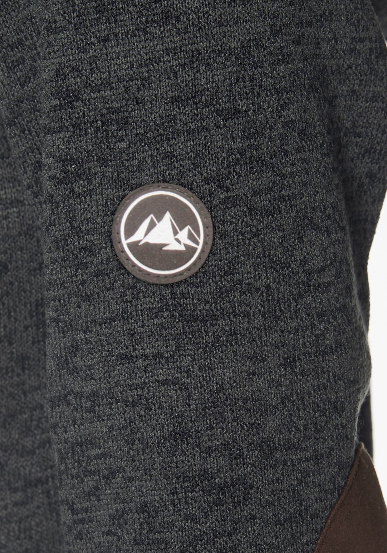 Strickfleecejacke - anthrazit