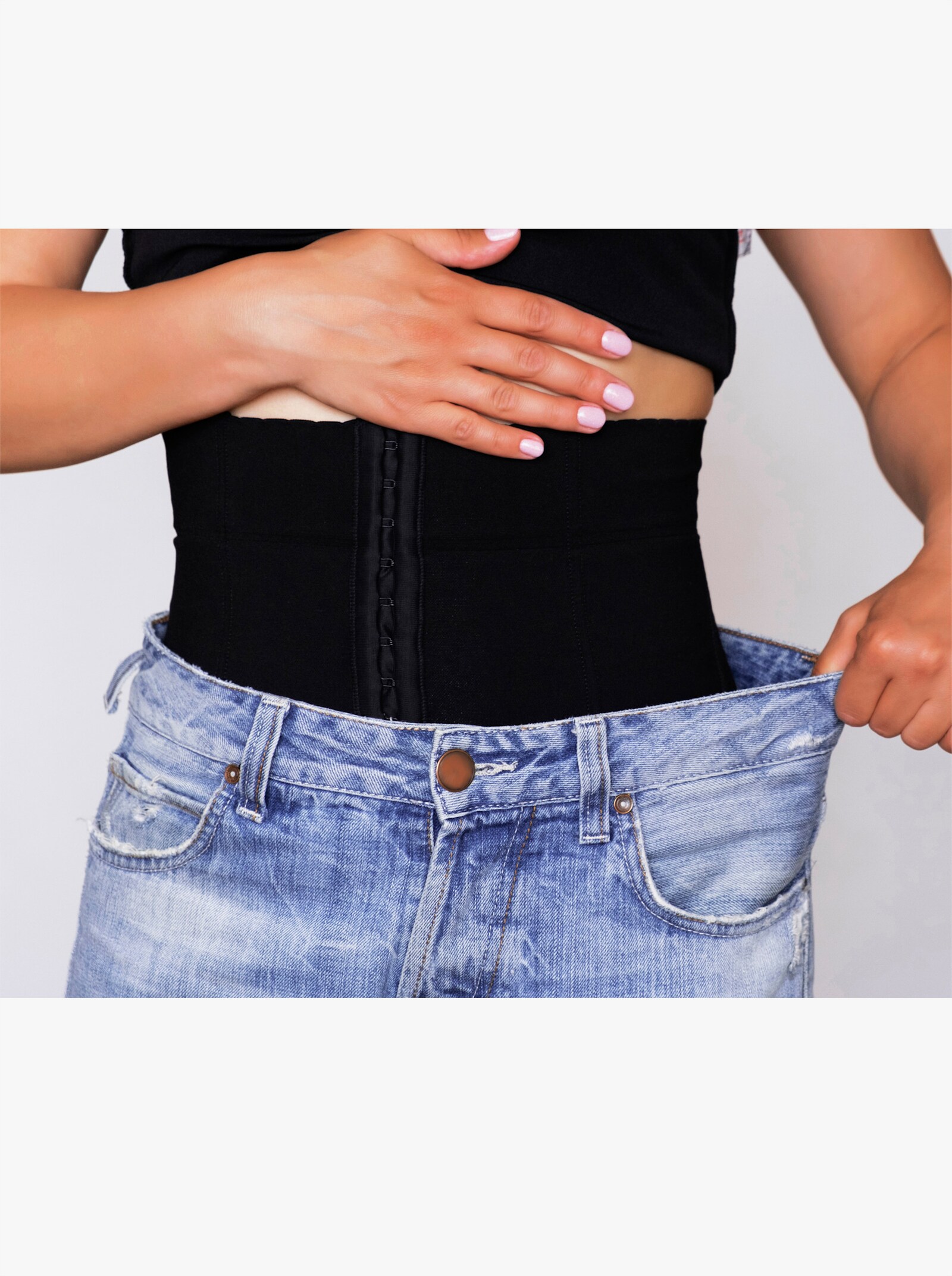 Taillengürtel mit Bauch-weg-Effekt - schwarz