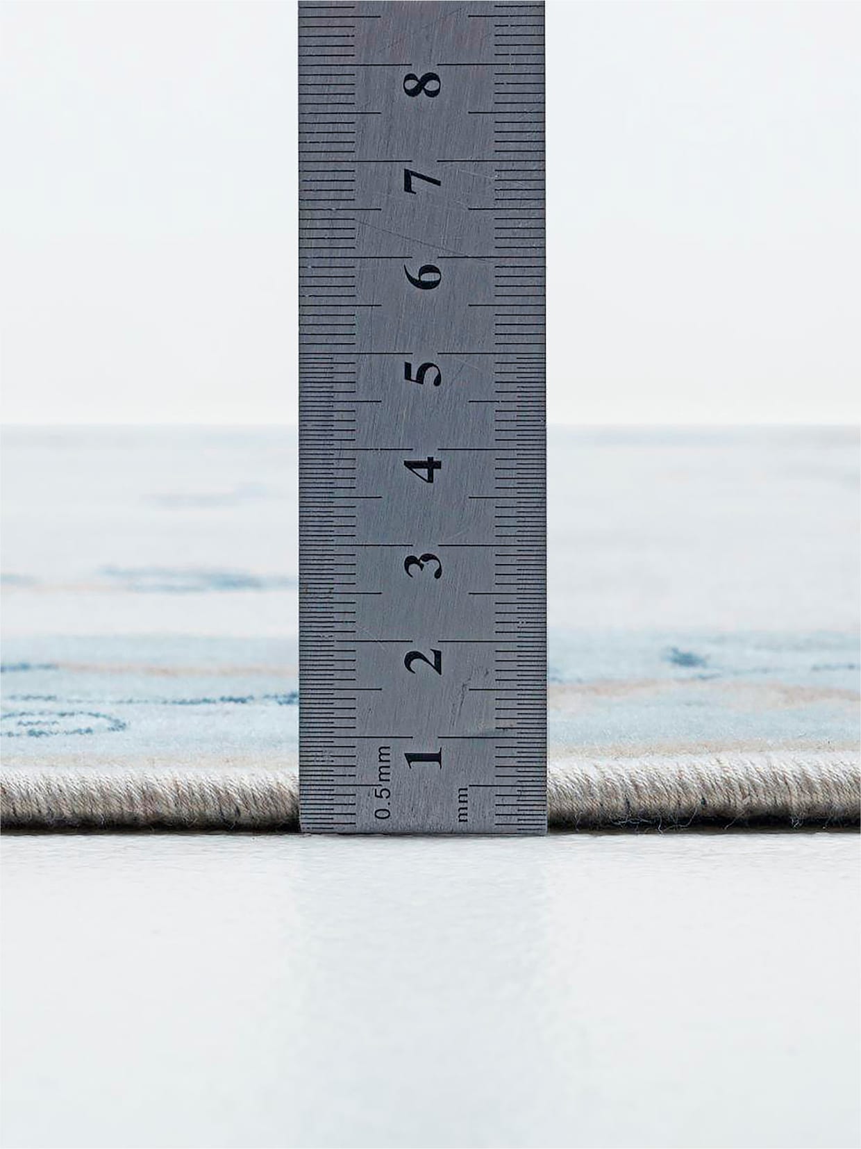 Theko Teppich - hellblau