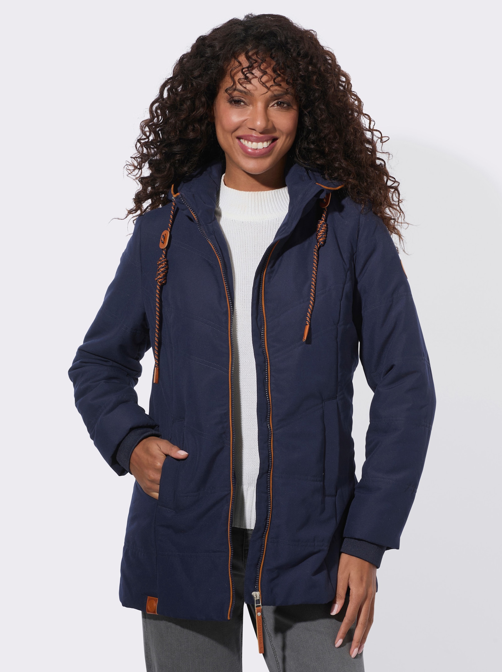  Steppjacke mit Innentasche - marine