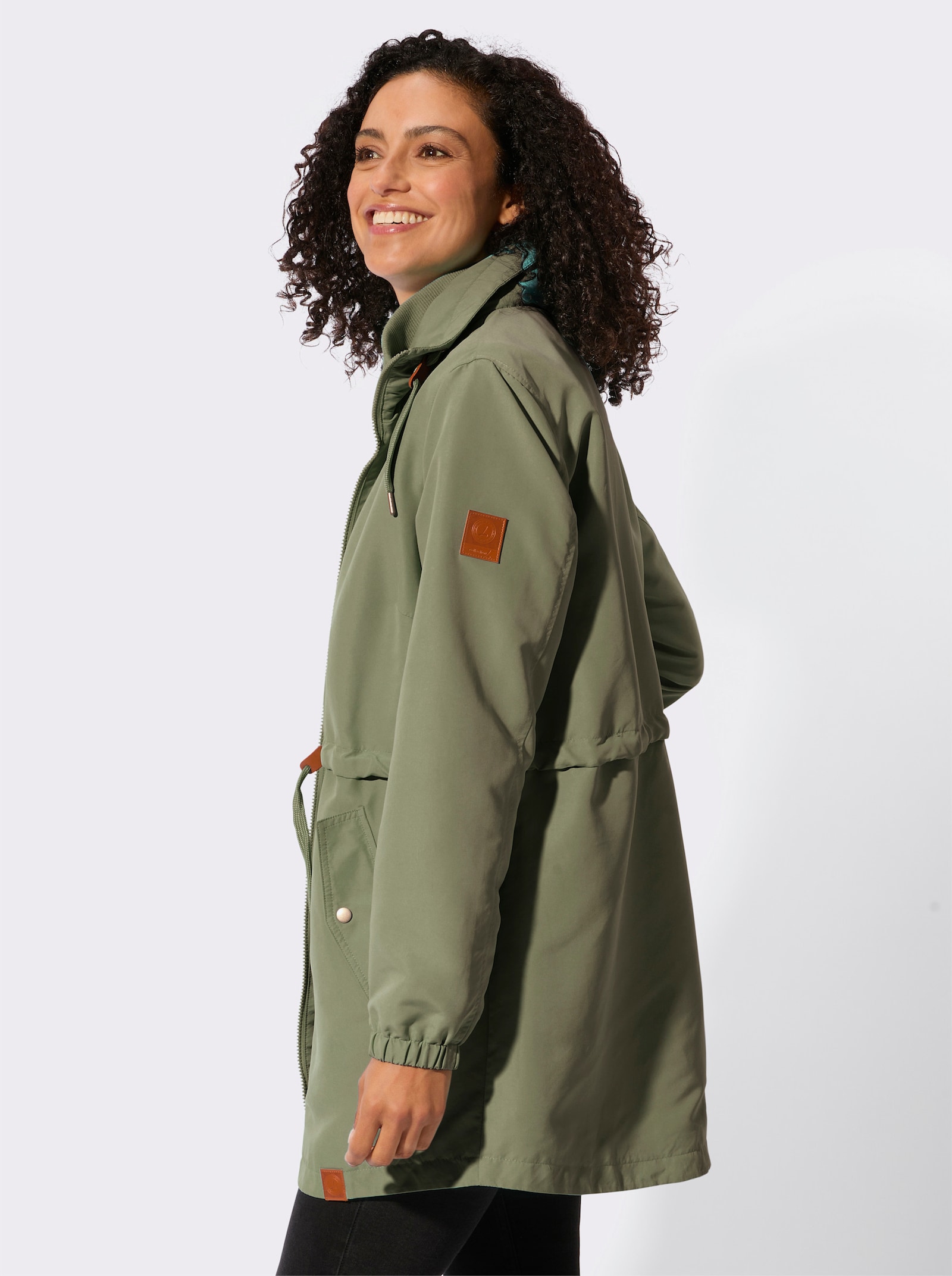 Parka mit 2-Wege-Reissverschluss - khaki