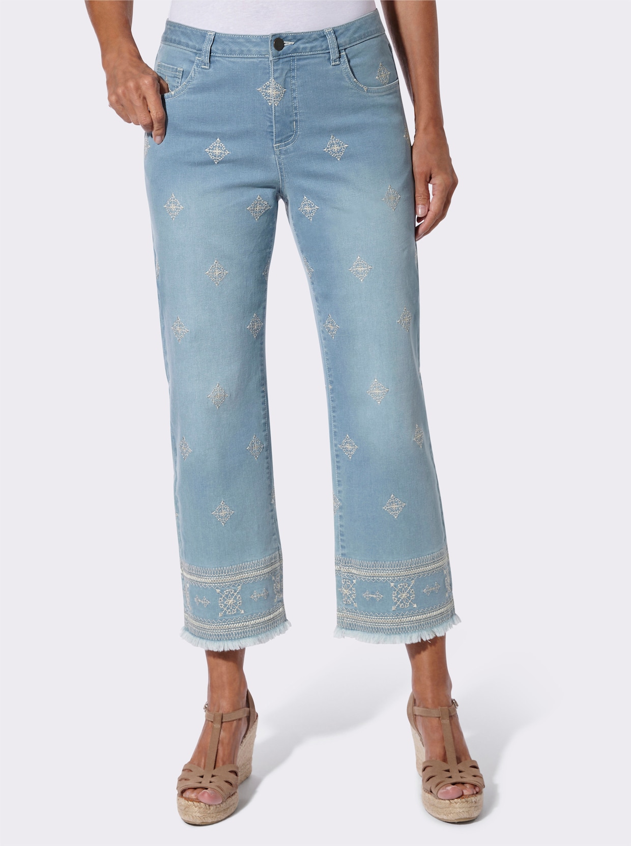 7/8-Jeans - blue-bleached