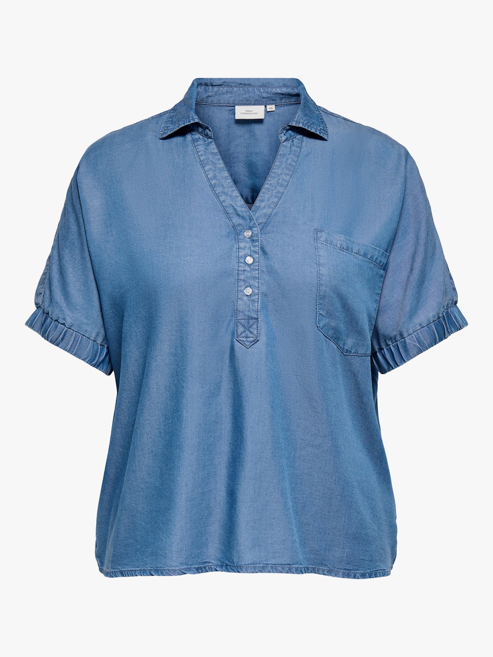 ONLY CARMAKOMA Jeansbluse - medium blue denim