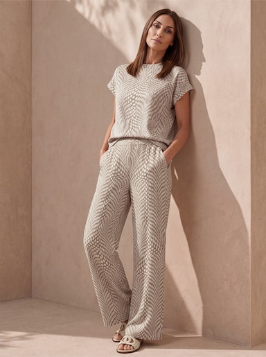 heine Sweathose mit Druckmuster - champagner-sesam-gemustert