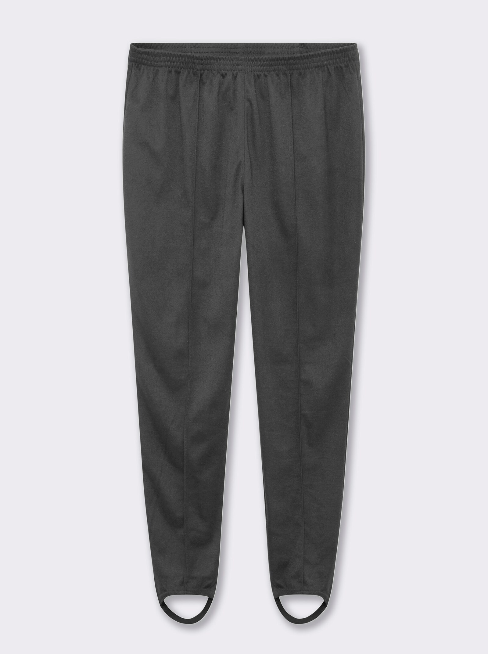 Bügelfaltenhose mit Steg - grau