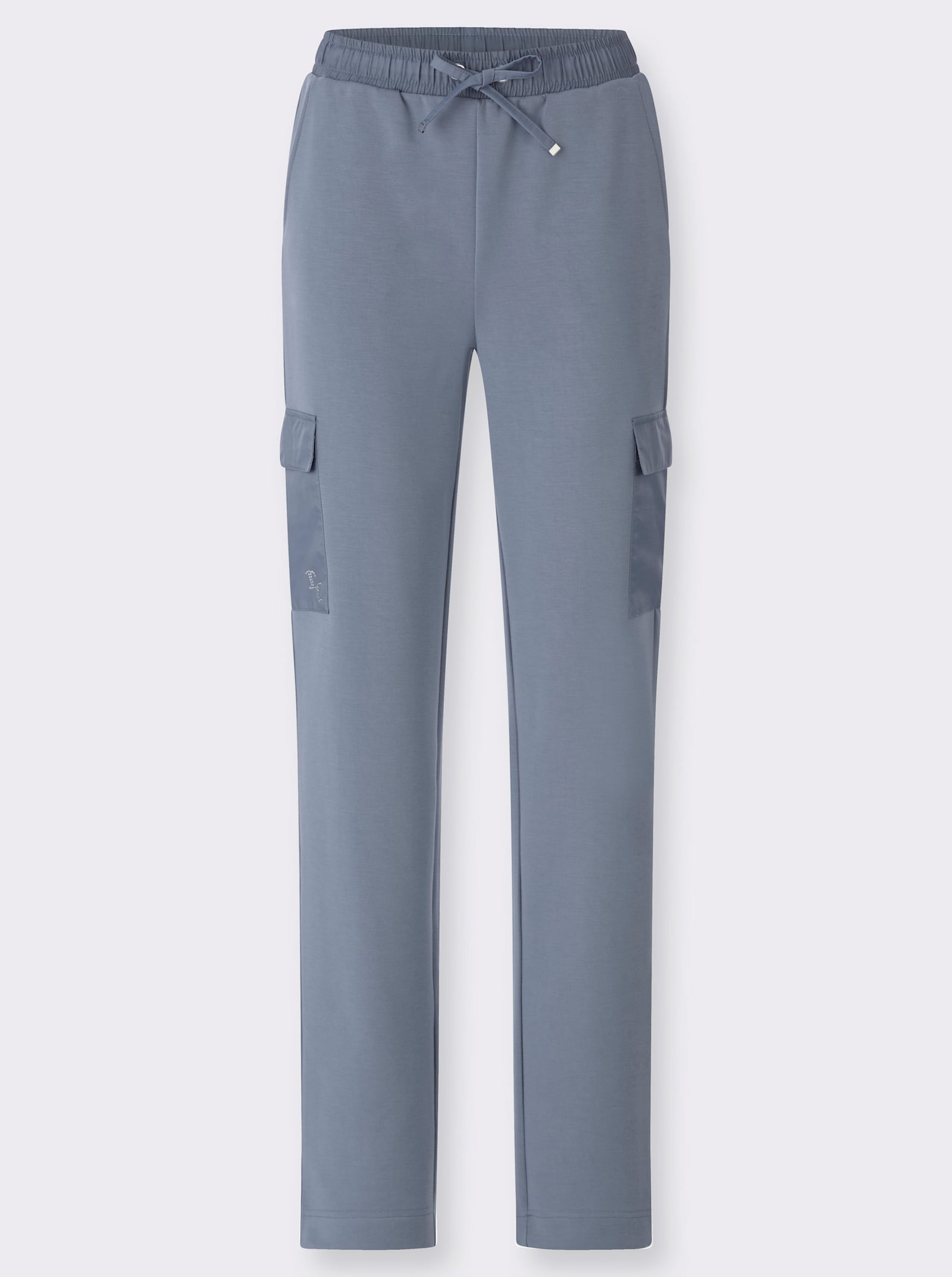 heine Jerseyhose mit Glitzer-Applikation - taubenblau