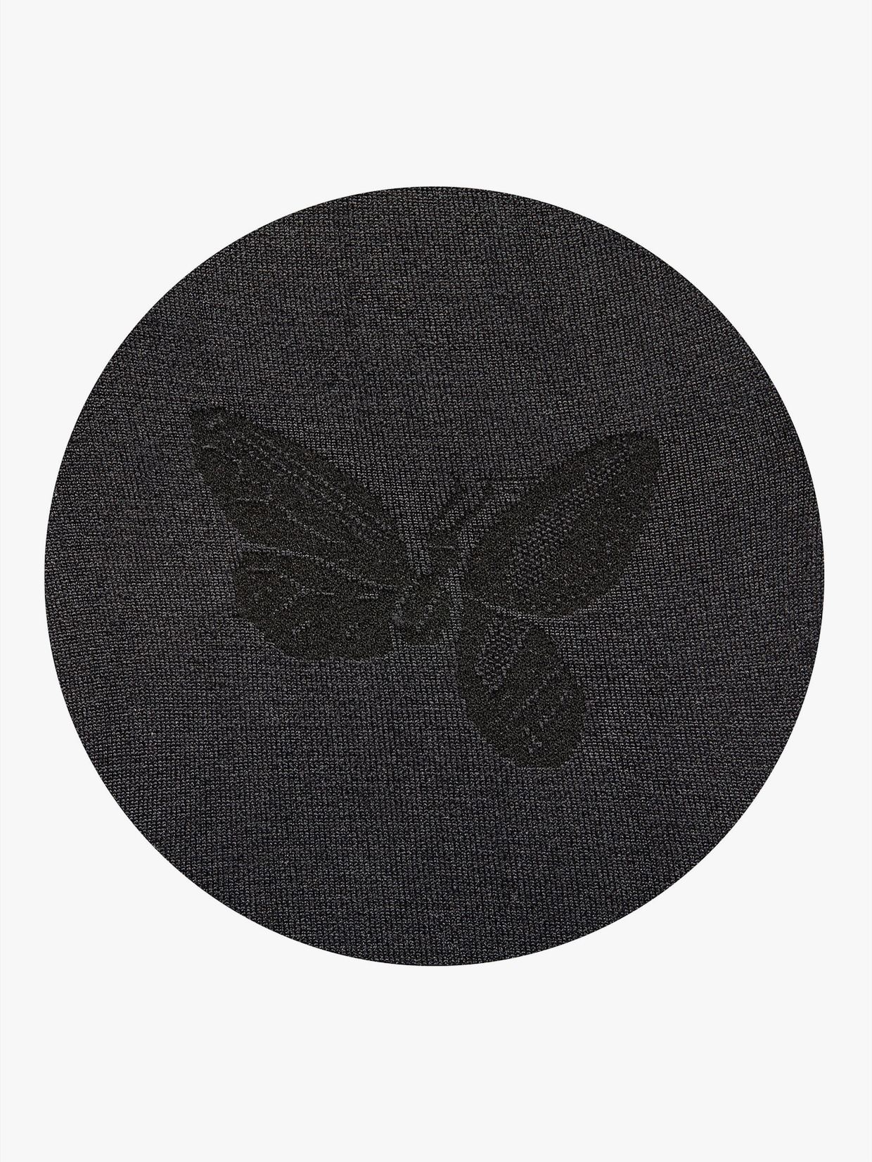 Kompressionsstrümpfe mit Schmetterlings-Muster - schwarz