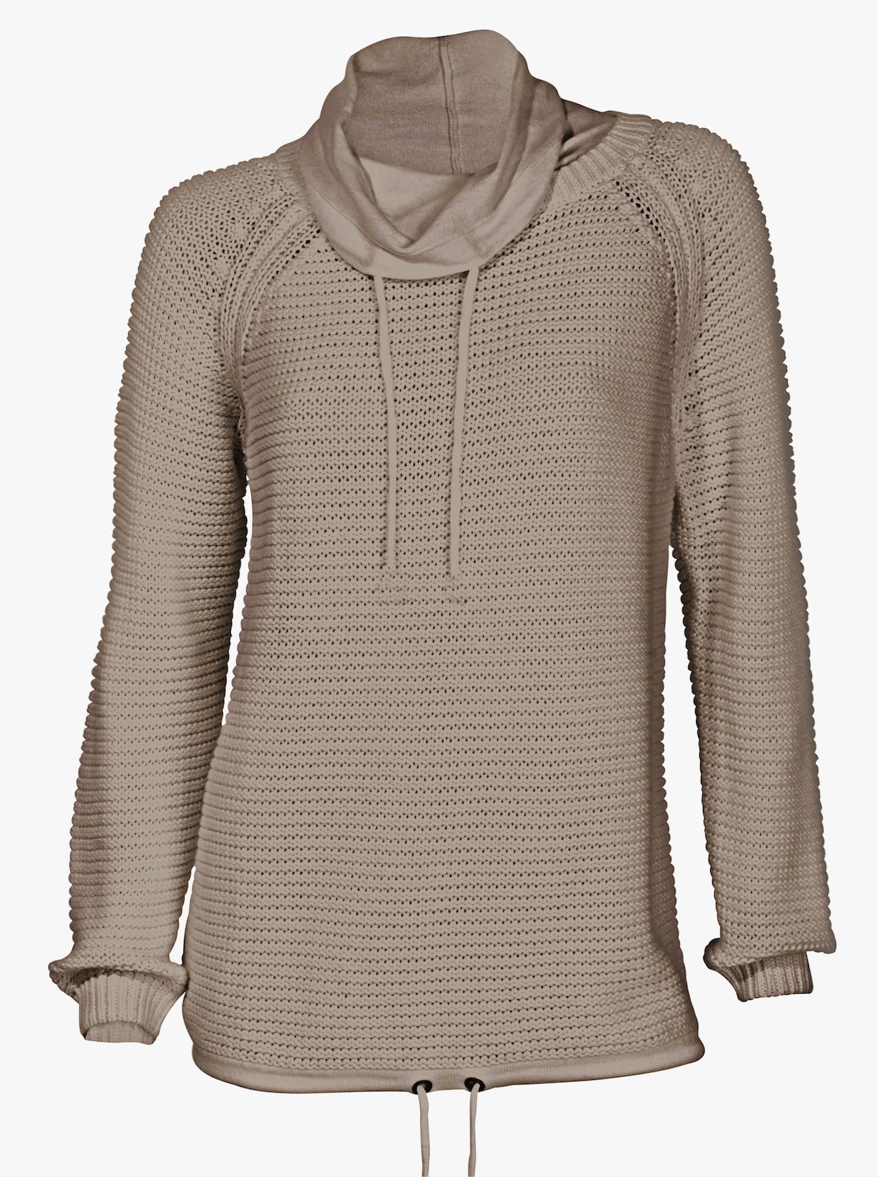 Rollkragenpullover - taupe