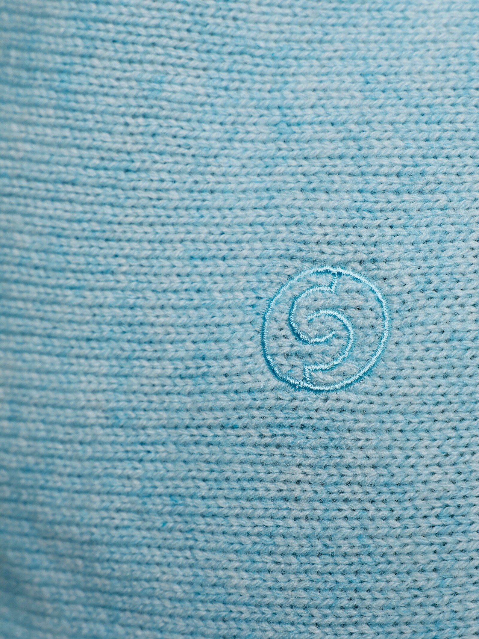 CREATION L PREMIUM Wollpullover mit Kaschmir - aquamarin-meliert
