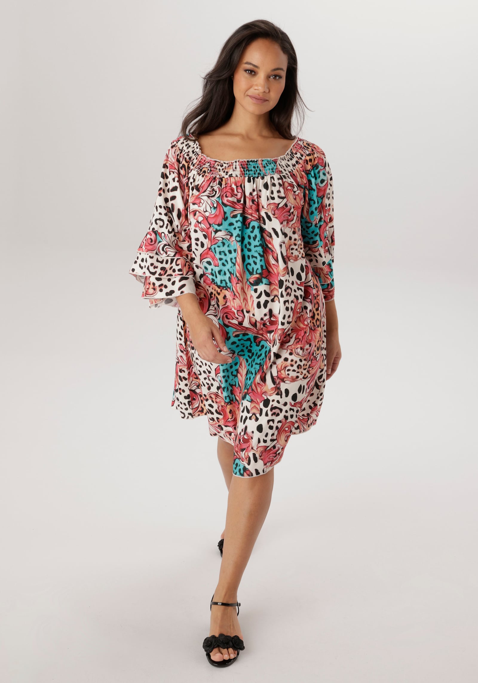 Aniston PLUS Blusenkleid - bunt