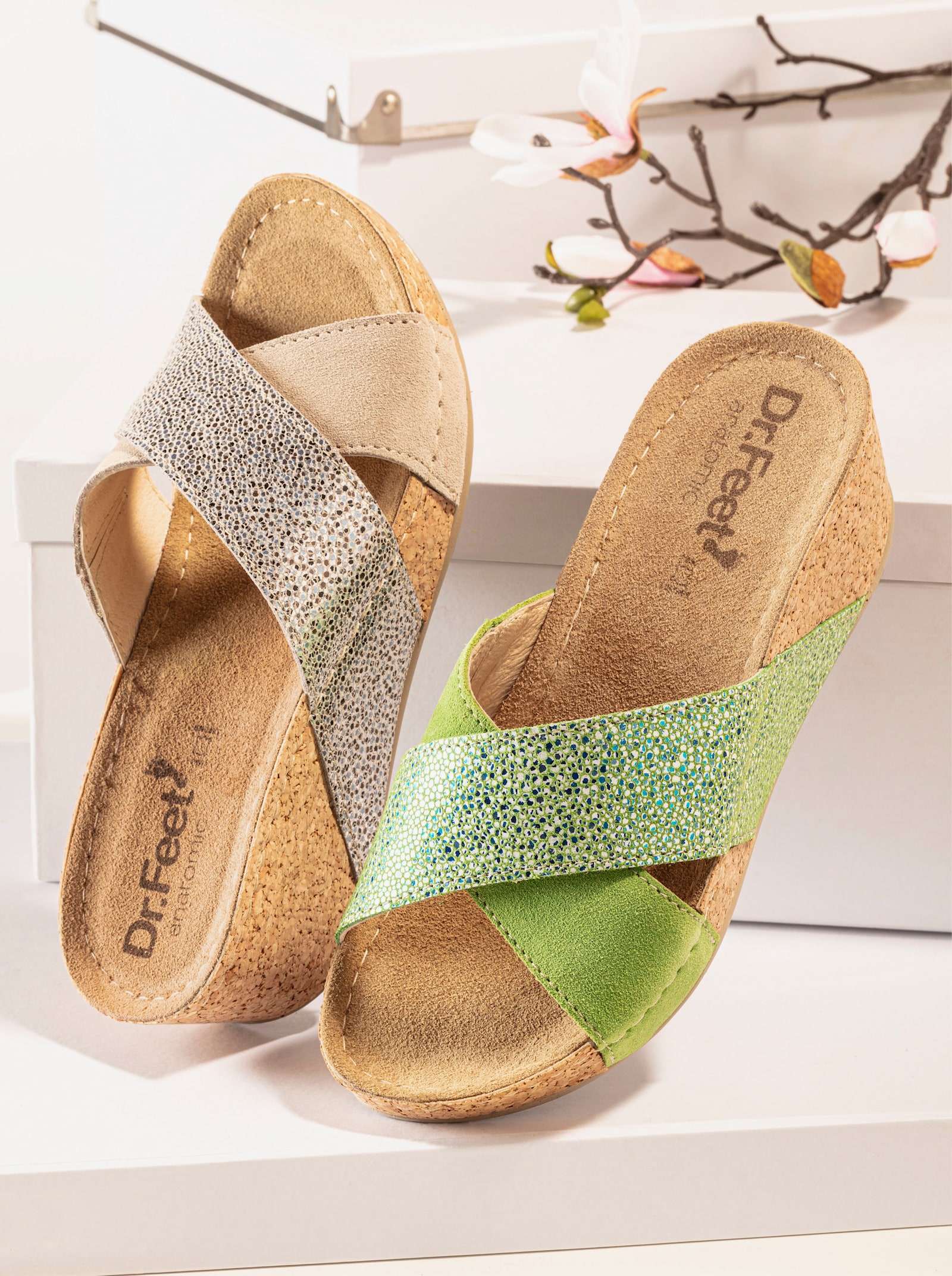 Dr. Feet Pantolette - taupe