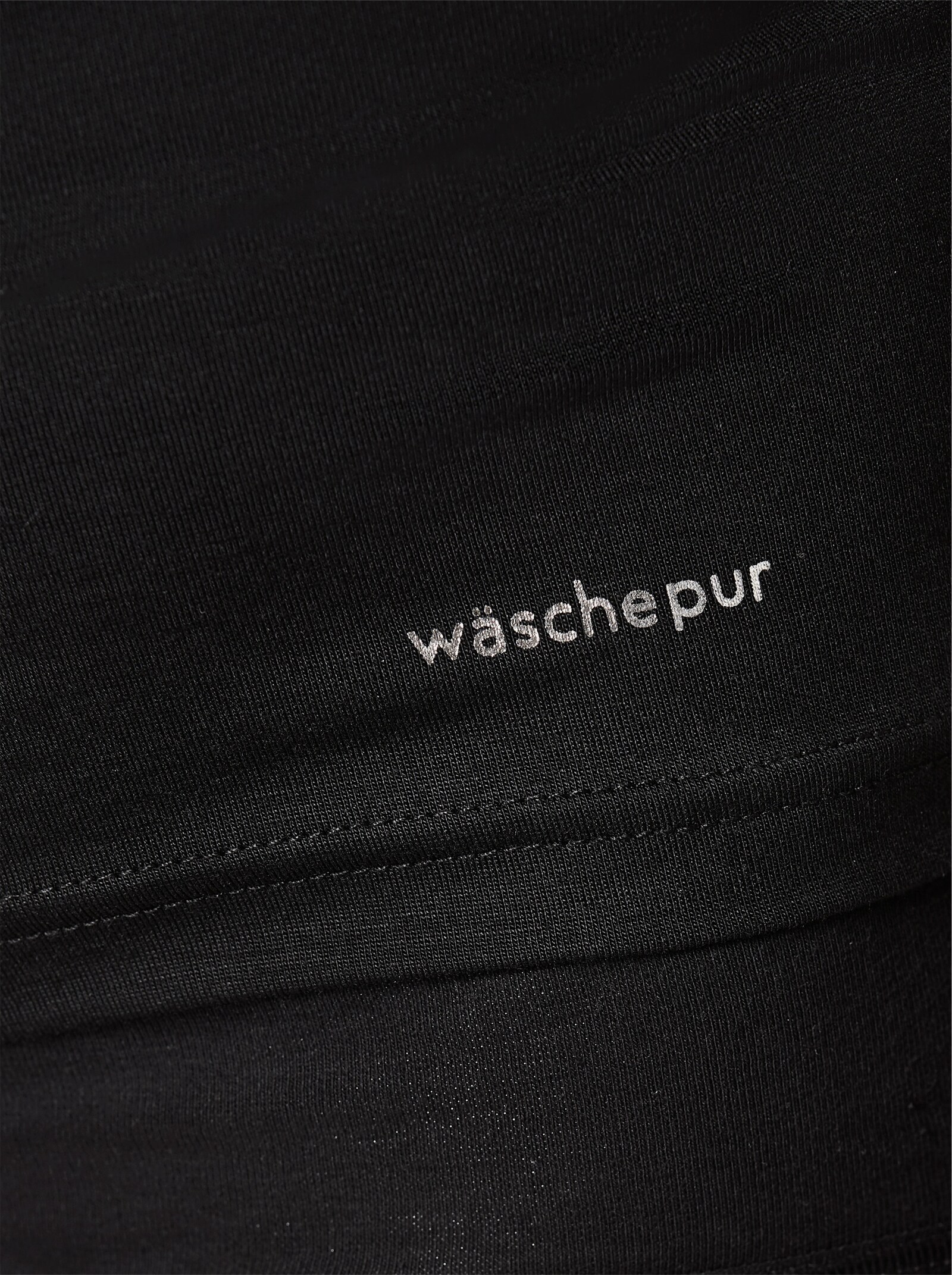 wäschepur Achseltop mit Stehkragen - schwarz
