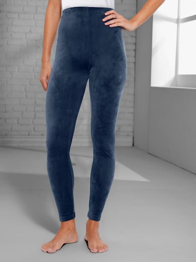 Leggings in Nicki-Qualität - rauchblau