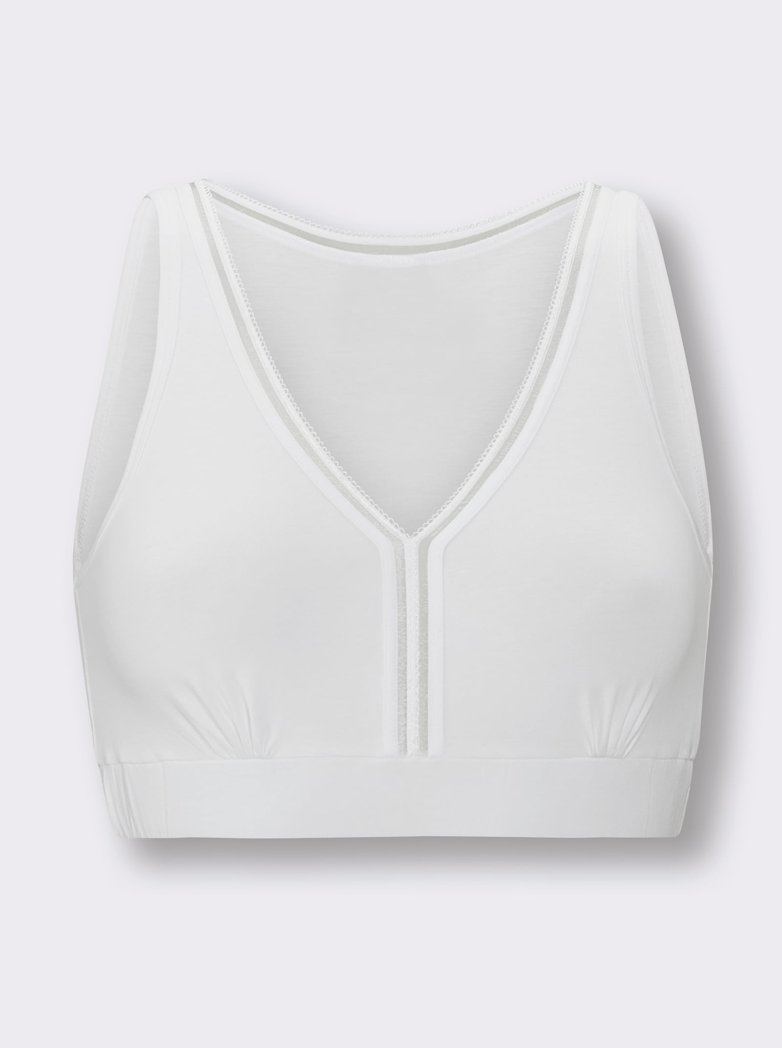 wäschepur Bustier avec bande sous la poitrine - blanc