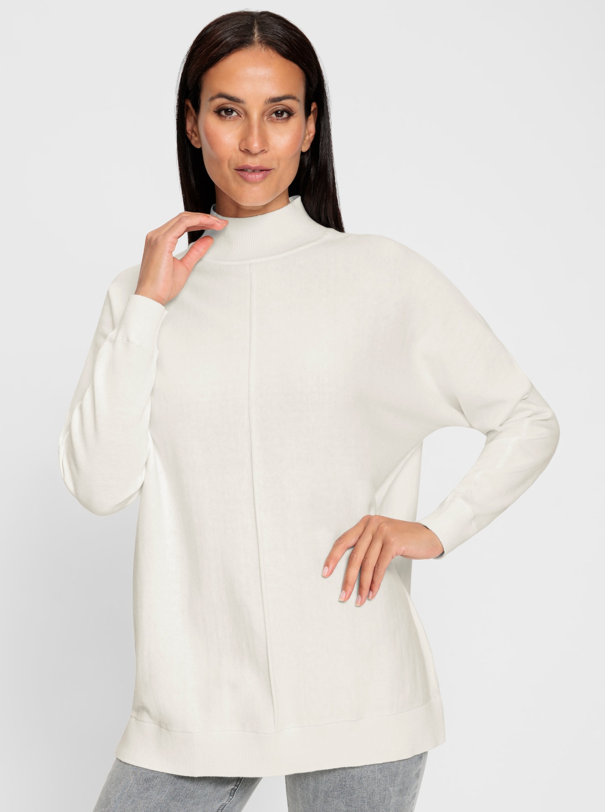 heine Stehkragenpullover - ecru