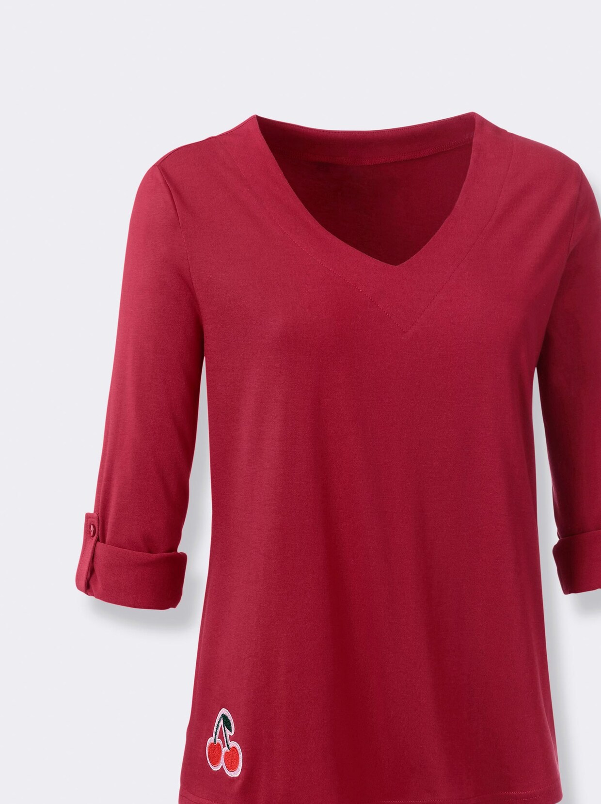Langarmshirt - kirsche