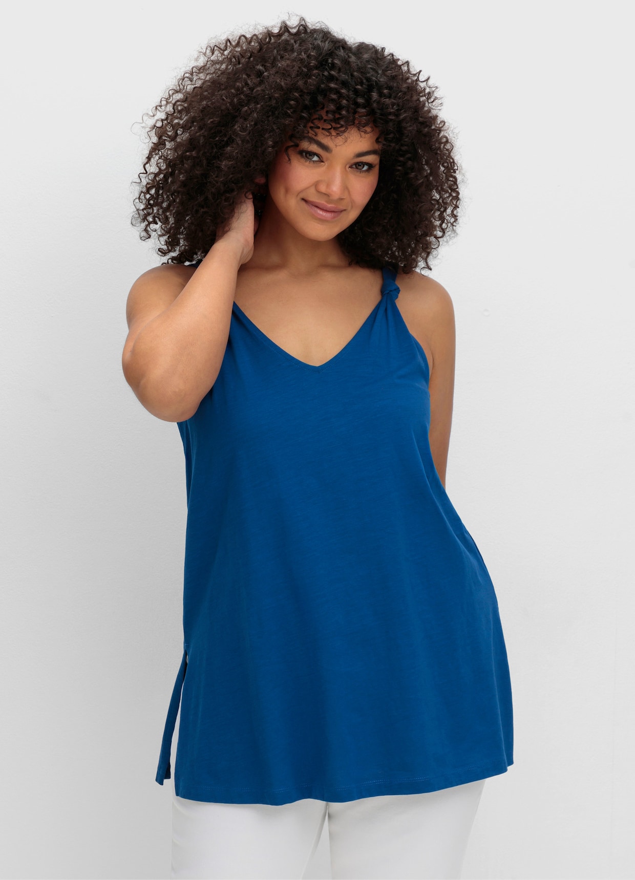 sheego Longtop - blaubeere
