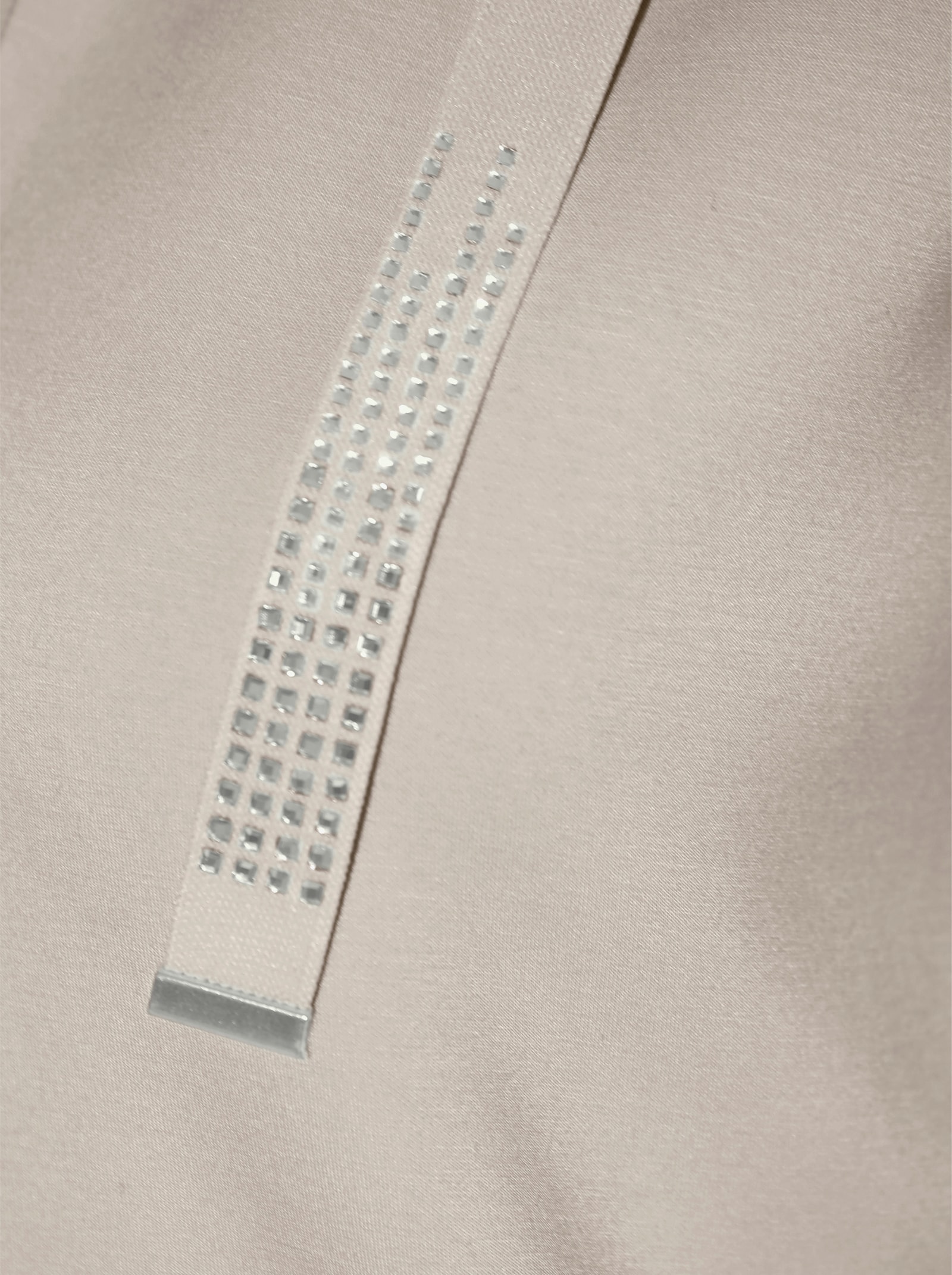 Sweatjacke im softweichen Modal-Mix - silberfarben-elfenbein