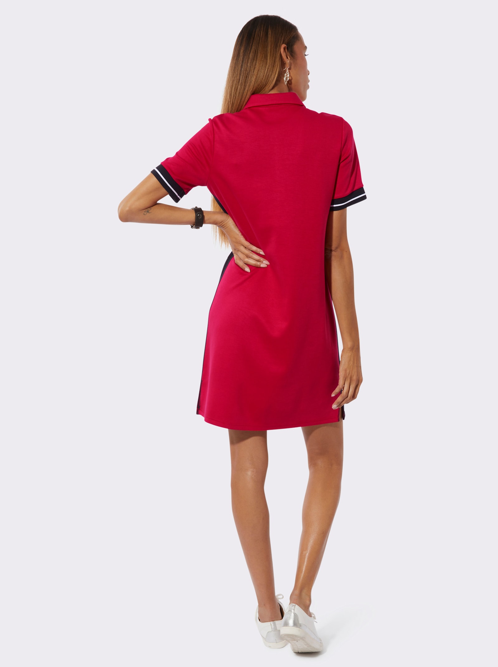 Polokleid mit Modal (TENCEL) - rot