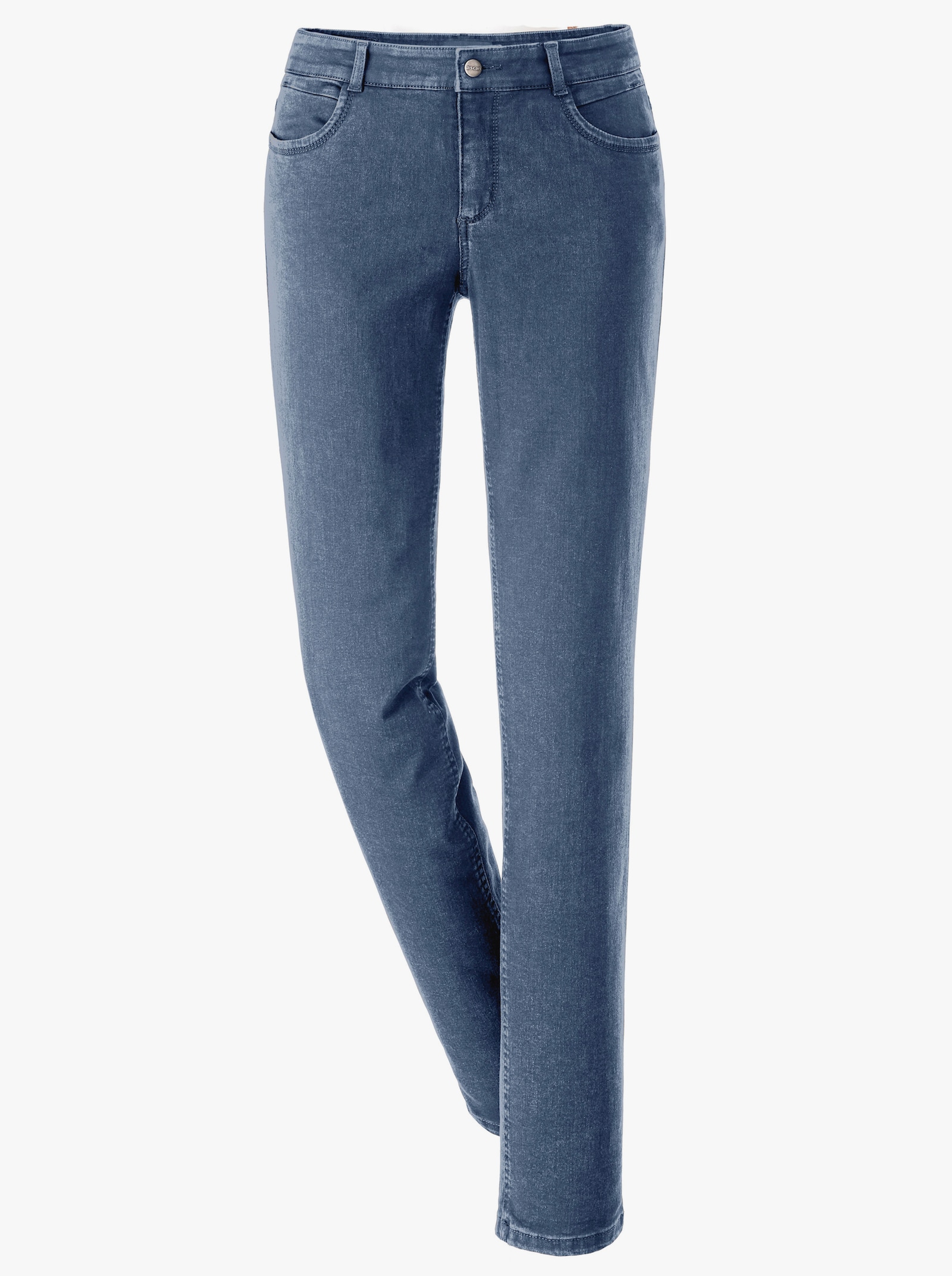 Ascari Stretch-Jeans in Röhren-Form - jeansblau
