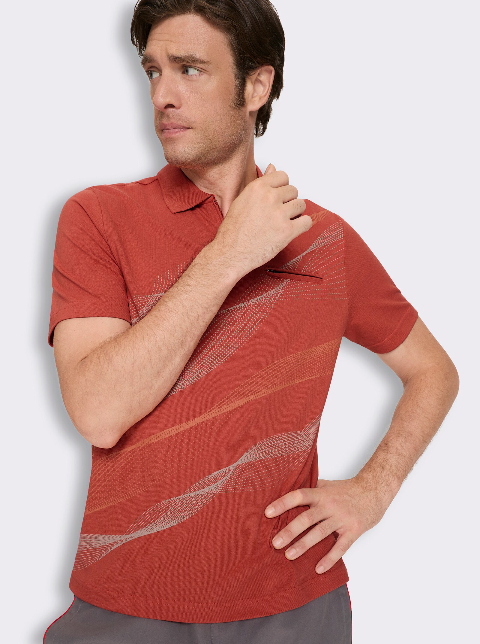 Catamaran Sports Funktionsshirt in Pikee-Qualität - terra