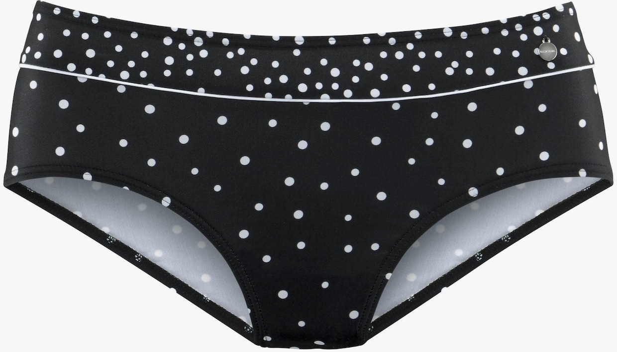 LASCANA Bas de maillot de bain - noir-blanc