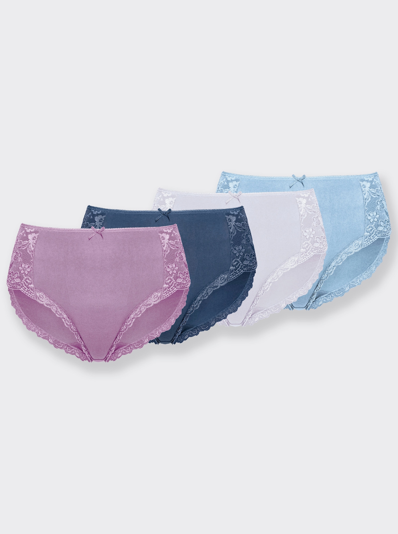 wäschepur Taillenslip mit Spitzenbordüre - farbig-sortiert