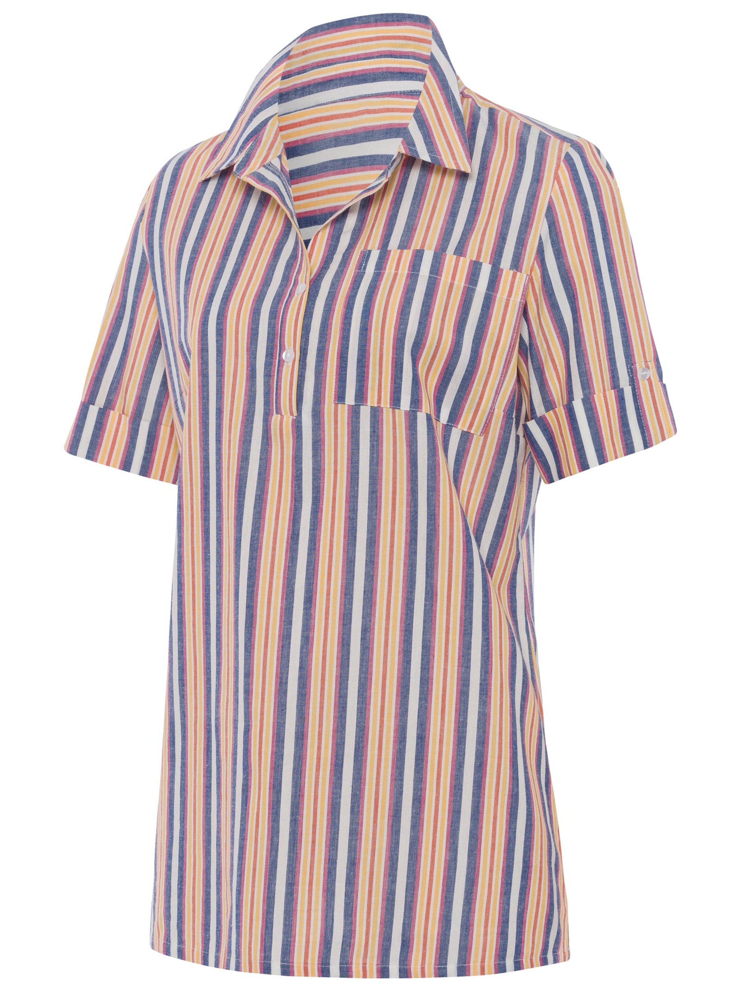 Bluse - blau-gestreift