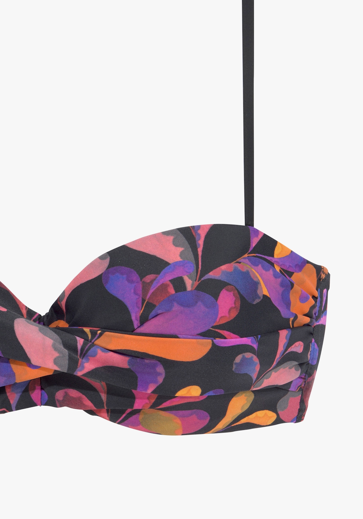 Vivance Bandeaubikini met beugel - zwart bedrukt